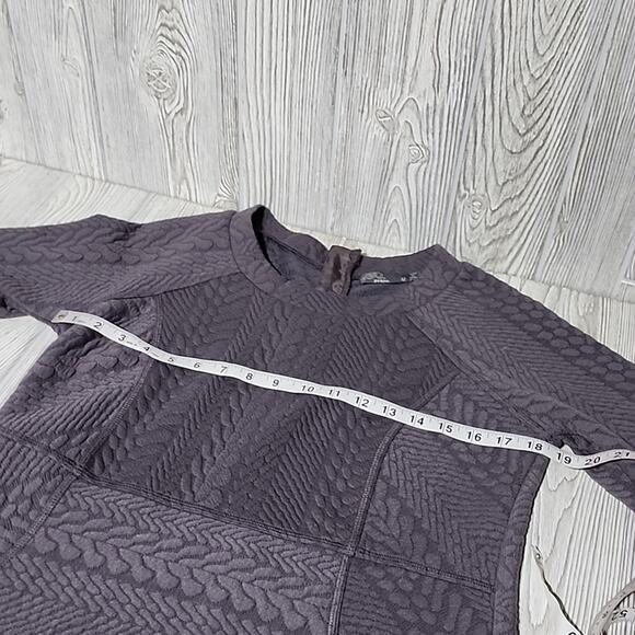 Prana Quilted Long Sleeve Grey Dress Womens Size Medium - Picture 9 of 11